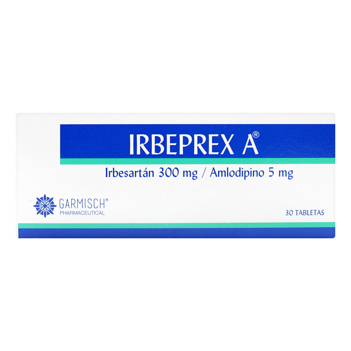 Irbeprex A 300 Mg/5 Mg Garmisch Caja X 30 Tabletas.
