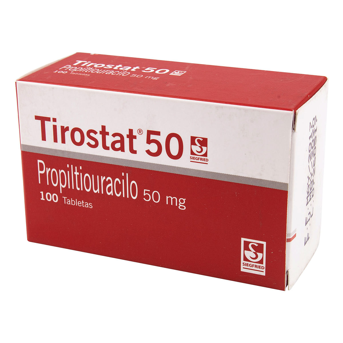 Tirostat 50 Mg Siegfried Caja X 100 Tabletas.