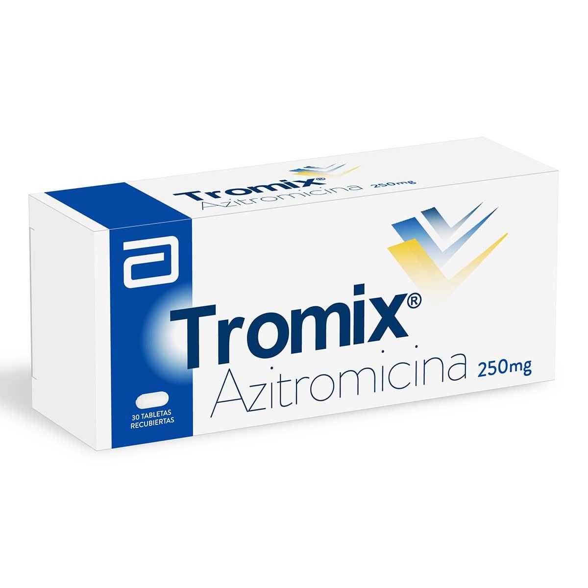 Tromix 250 Mg Abbott Caja X 30 Tabletas Recubiertas.