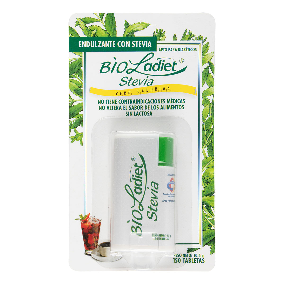 Endulzante Bío Ladiet Con Stevia Blister X 150 Tabletas.