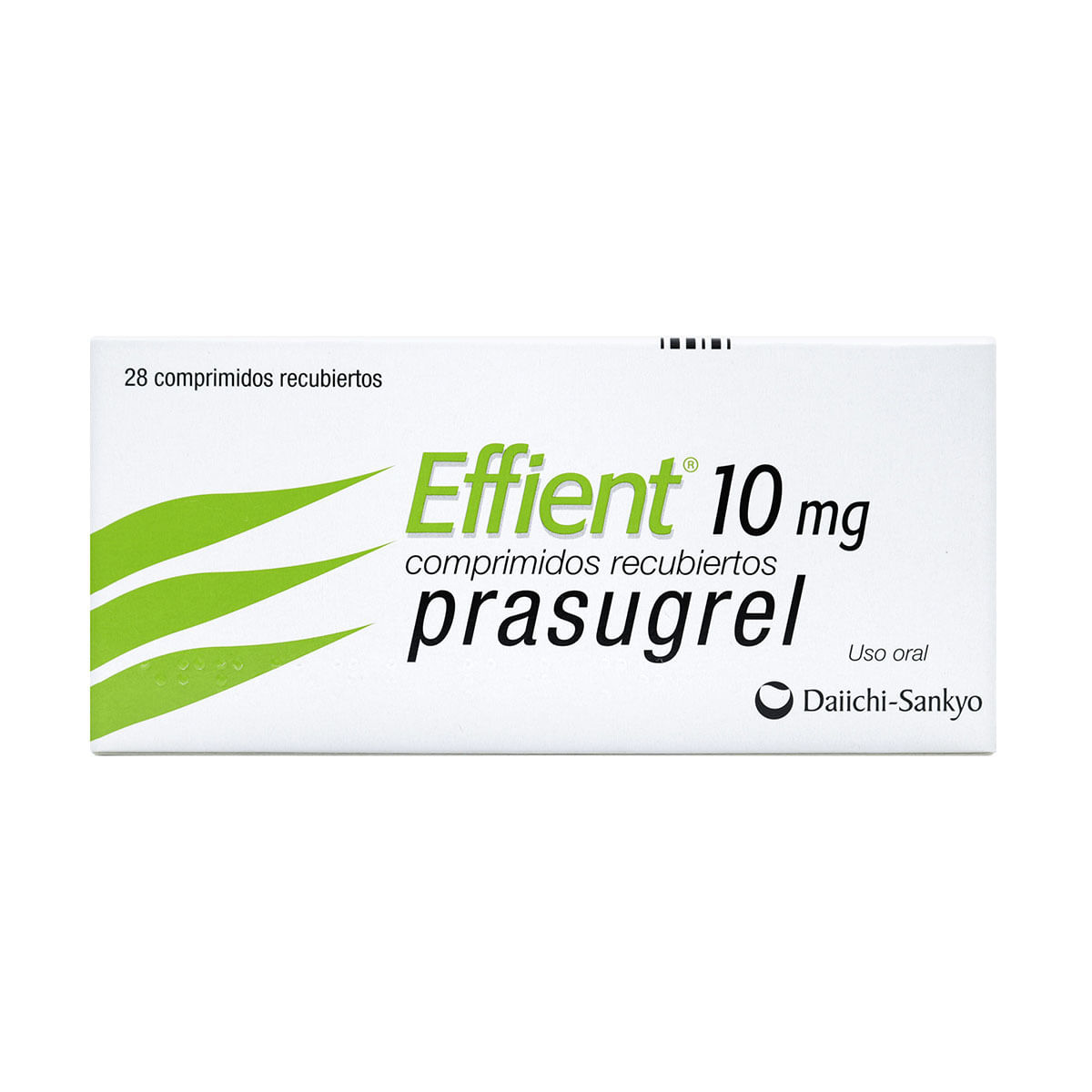 Effient 10 Mg Daiichi-Sankyo Caja X 28 Comprimidos Recubiertos.