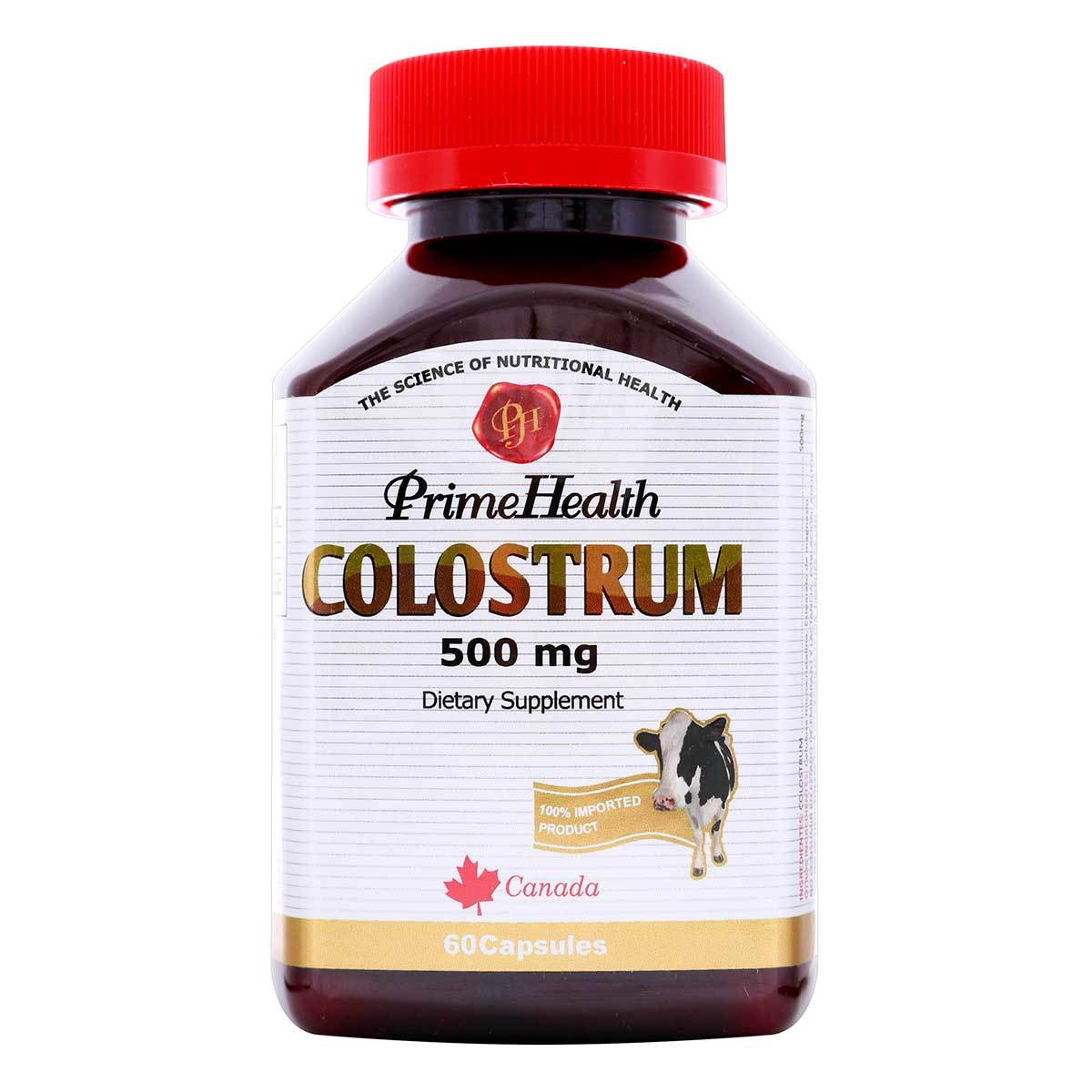 Suplemento Dietario Colostrum 500 Mg Prime Health Frasco X 60 Cápsulas.