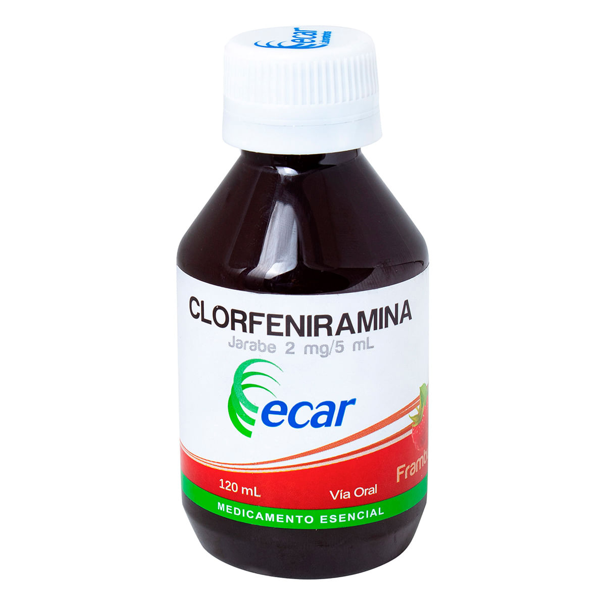 Jarabe Clorfeniramina 2 Mg/5 Ml Ecar Frasco X 120 Ml.