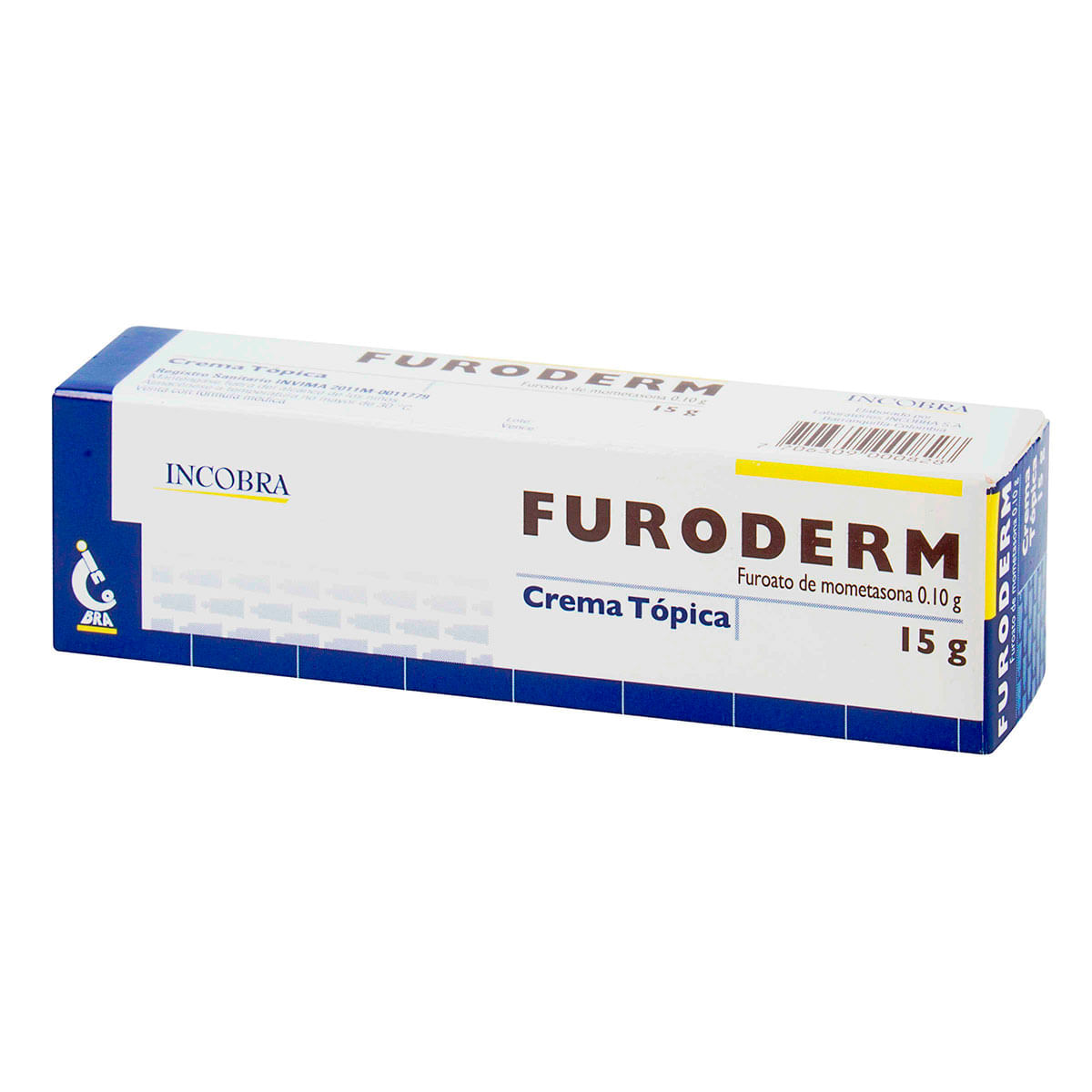 Crema Tópica Furoderm 0.10 G Incobra Tubo X 15 G.