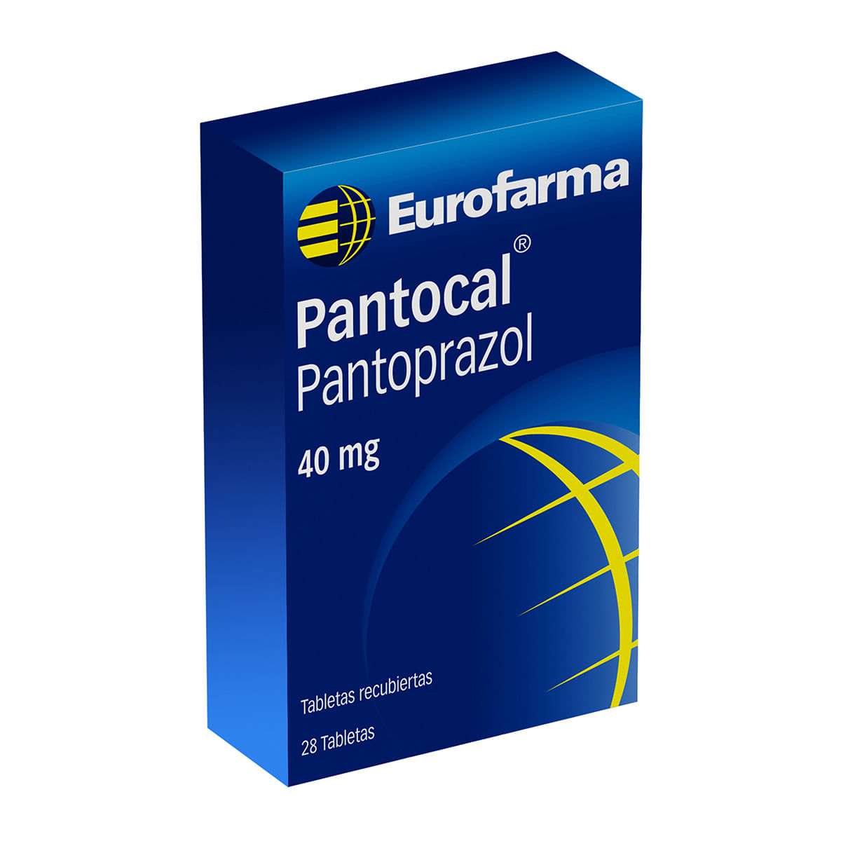 Pantocal 40 Mg Eurofarma Caja X 28 Tabletas Recubiertas.