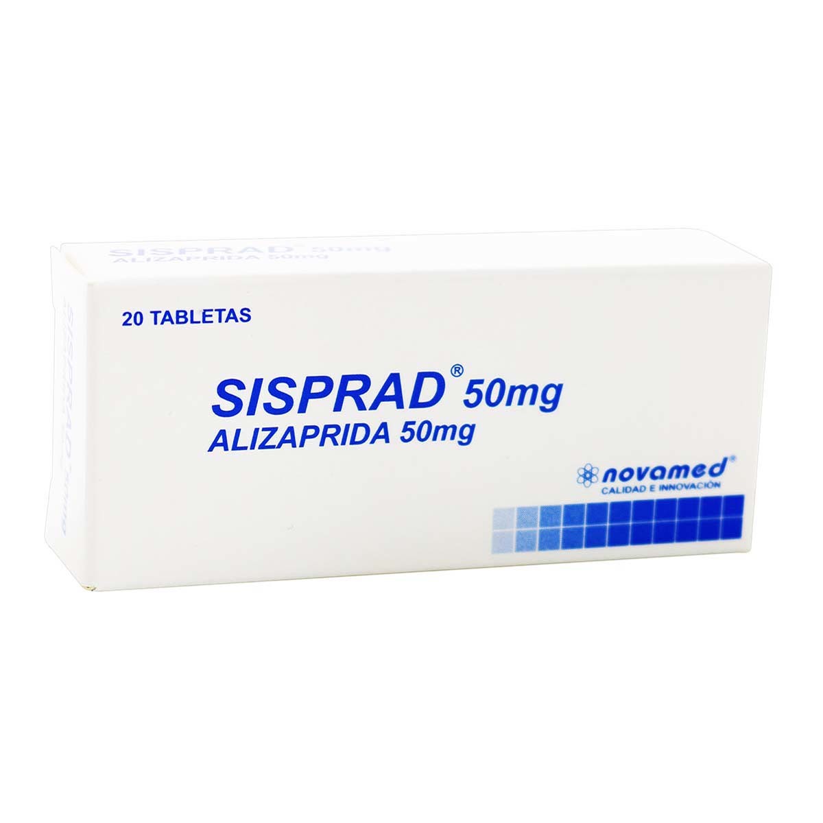 Sisprad 50 Mg Alizaprida Novamed Caja X 20 Tabletas.