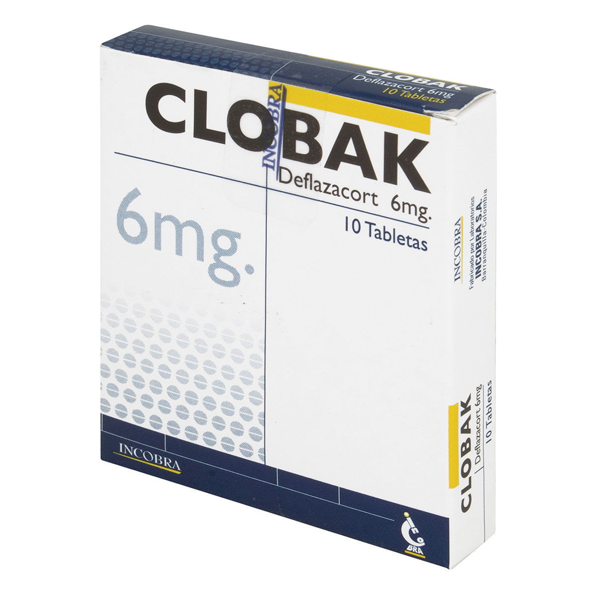 Clobak 6 Mg Incobra Caja X 10 Tabletas.