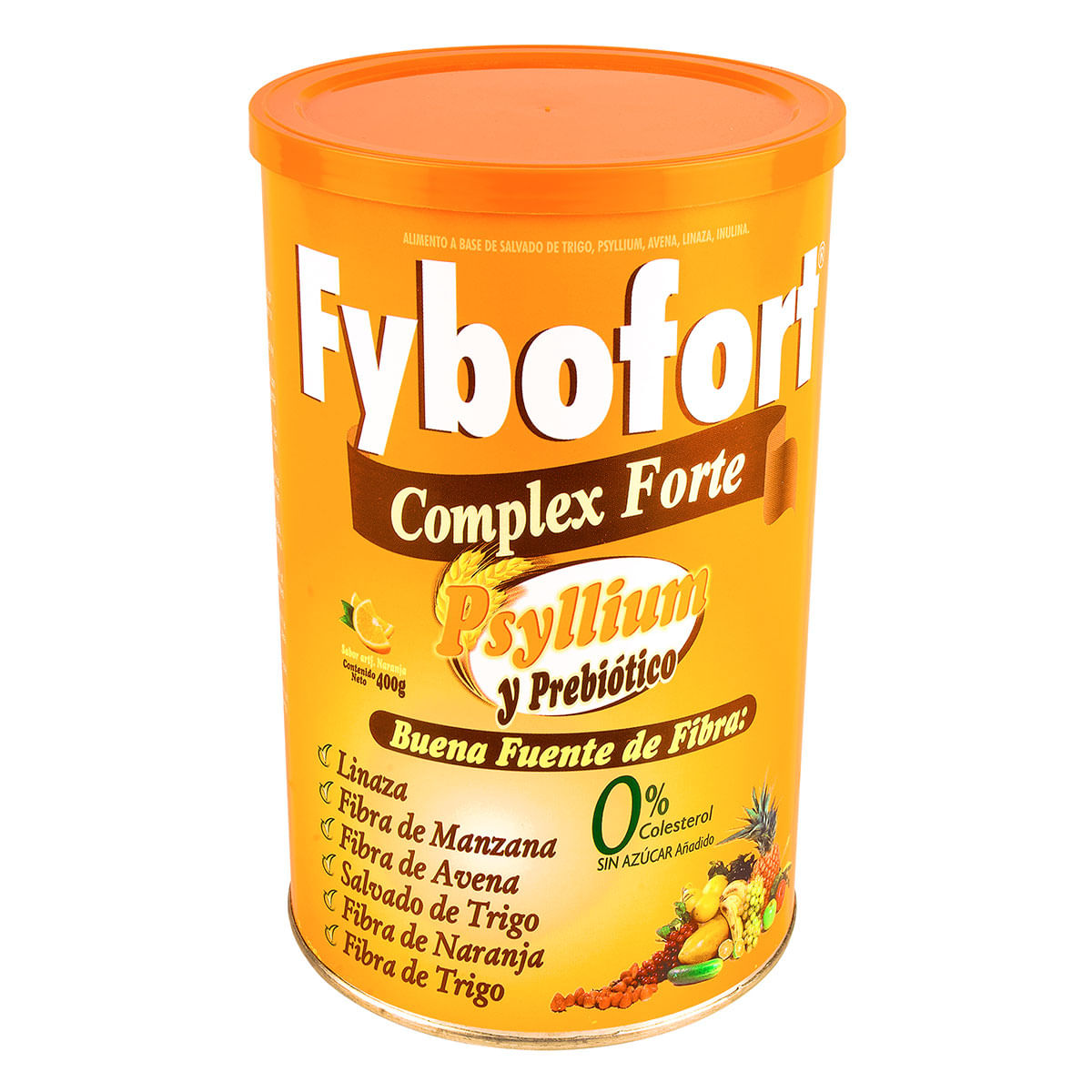 Alimento Fybofort Complex Forte Psyllium Y Prebiótico Natural Freshly Tarro X 400 G.