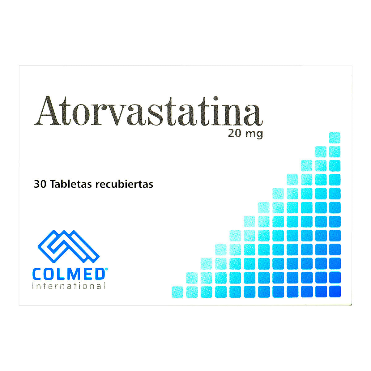 Atorvastatina 20 Mg Colmed Caja X 30 Tabletas Recubiertas.