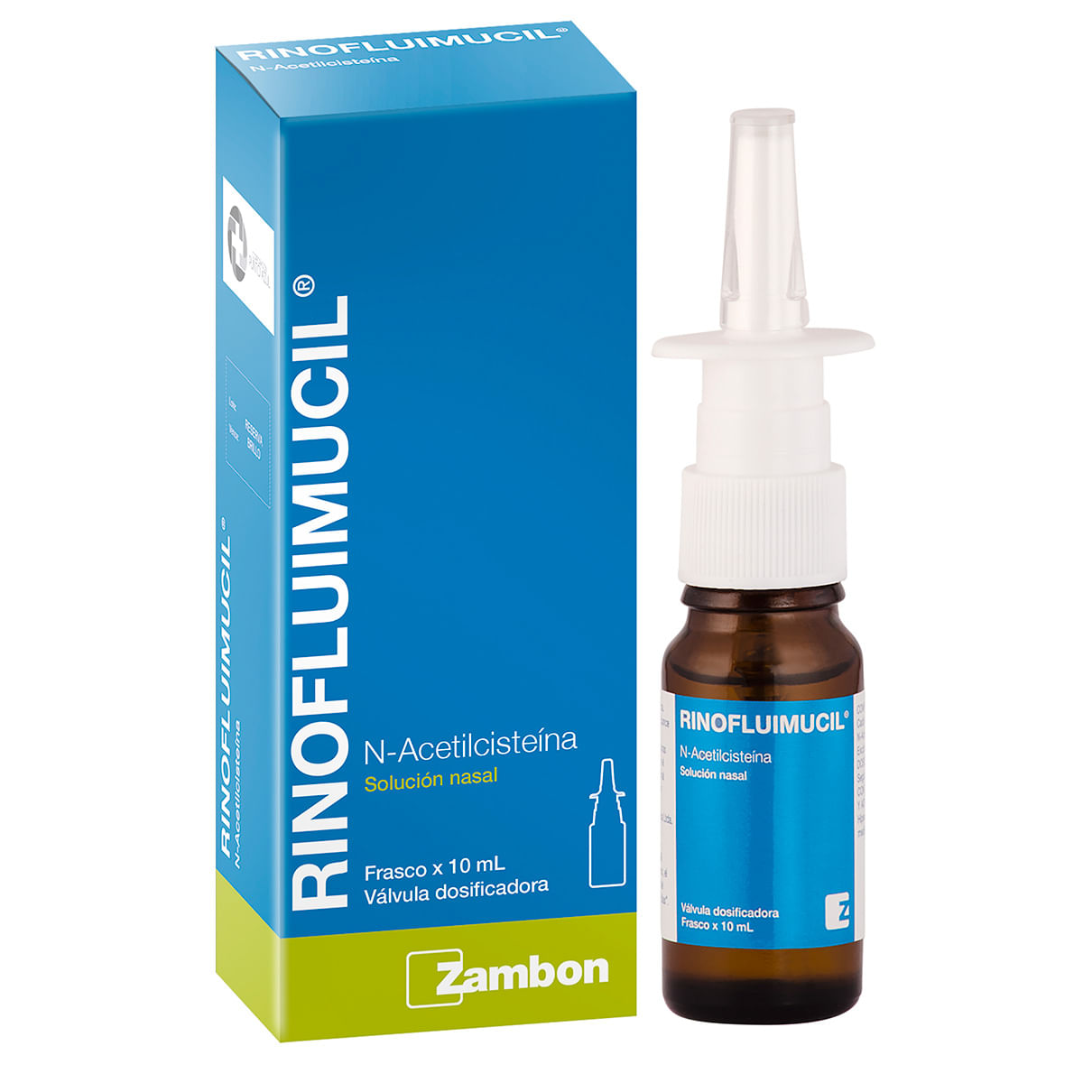 Solución Nasal Rinofluimucil Zambon Frasco X 10 Ml.