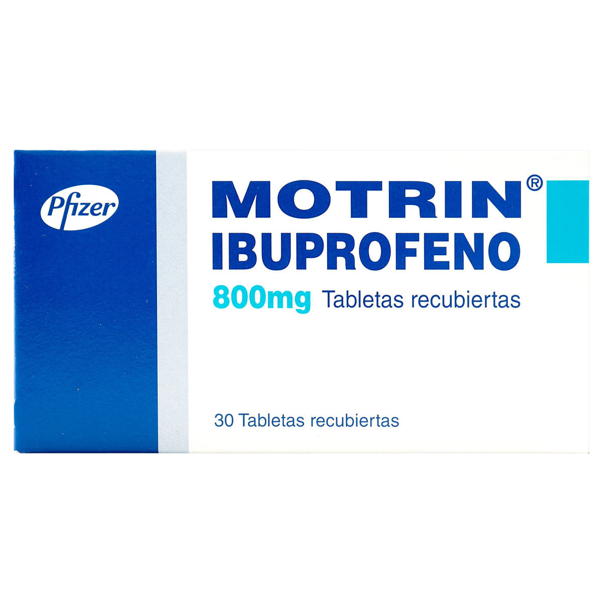 Motrin 800 Mg Pfizer Caja X 30 Tabletas Recubiertas.