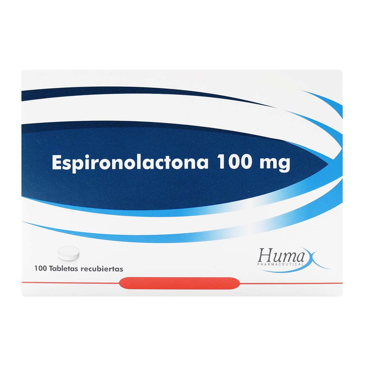Espironolactona 100 Mg Humax Caja X 100 Tabletas Recubiertas.