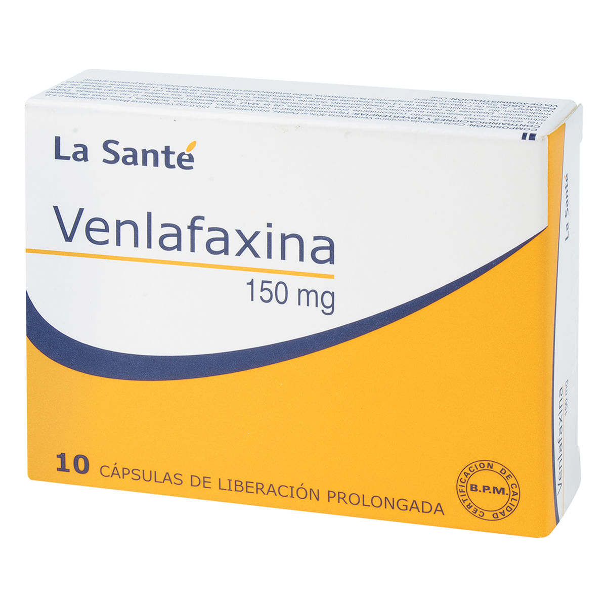 Venlafaxina 150 Mg La Santé Caja X 10 Cápsulas.