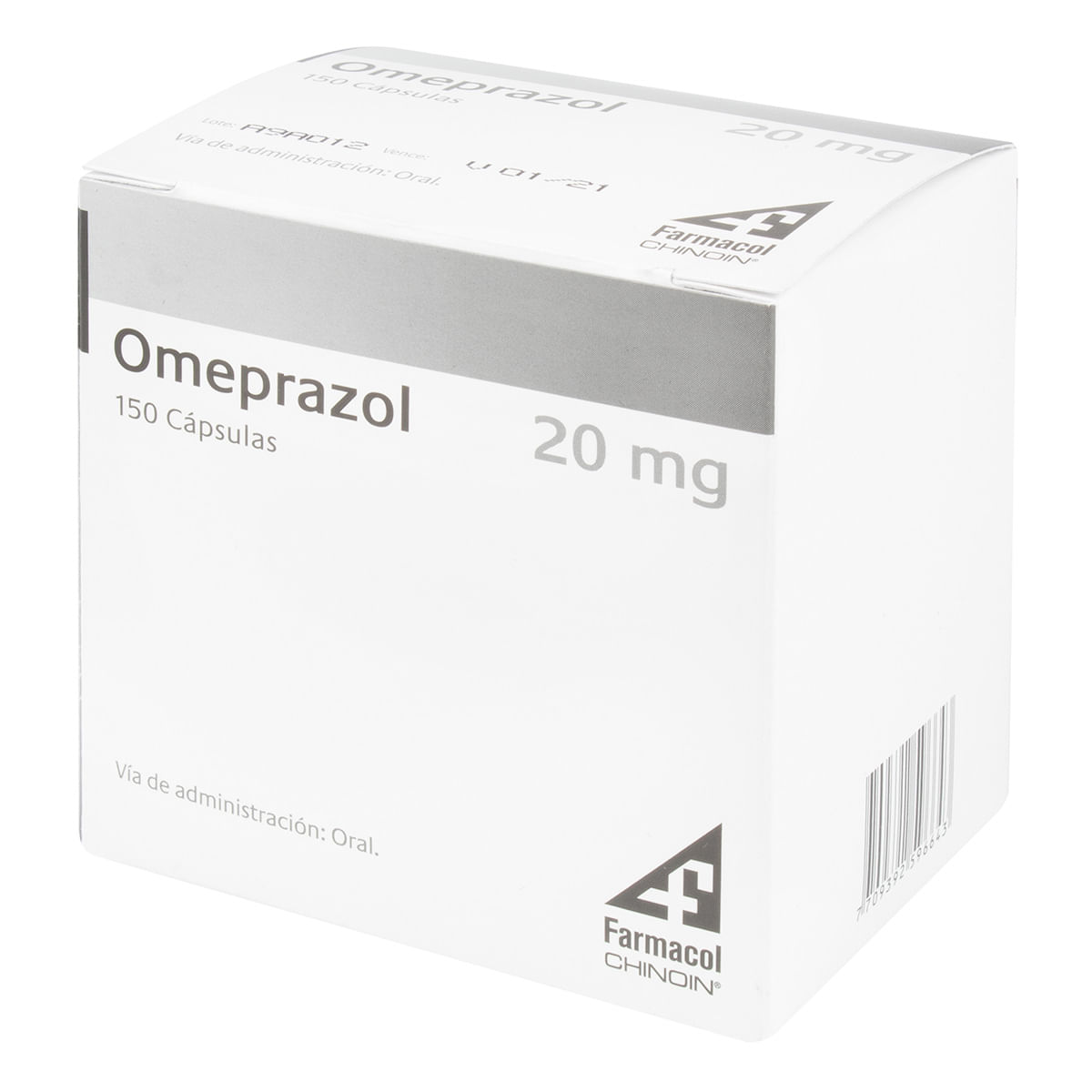Omeprazol 20 Mg Farmacol Chinoin Caja X 150 Cápsulas.