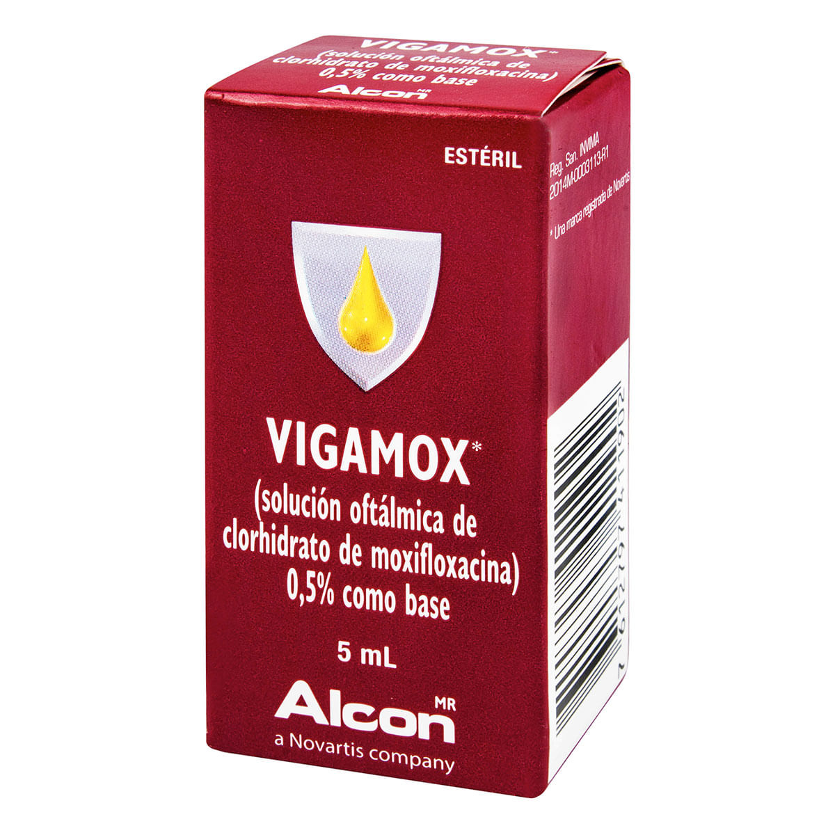 Solución Oftálmica Vigamox 0.5% Alcon Frasco X 5 Ml.