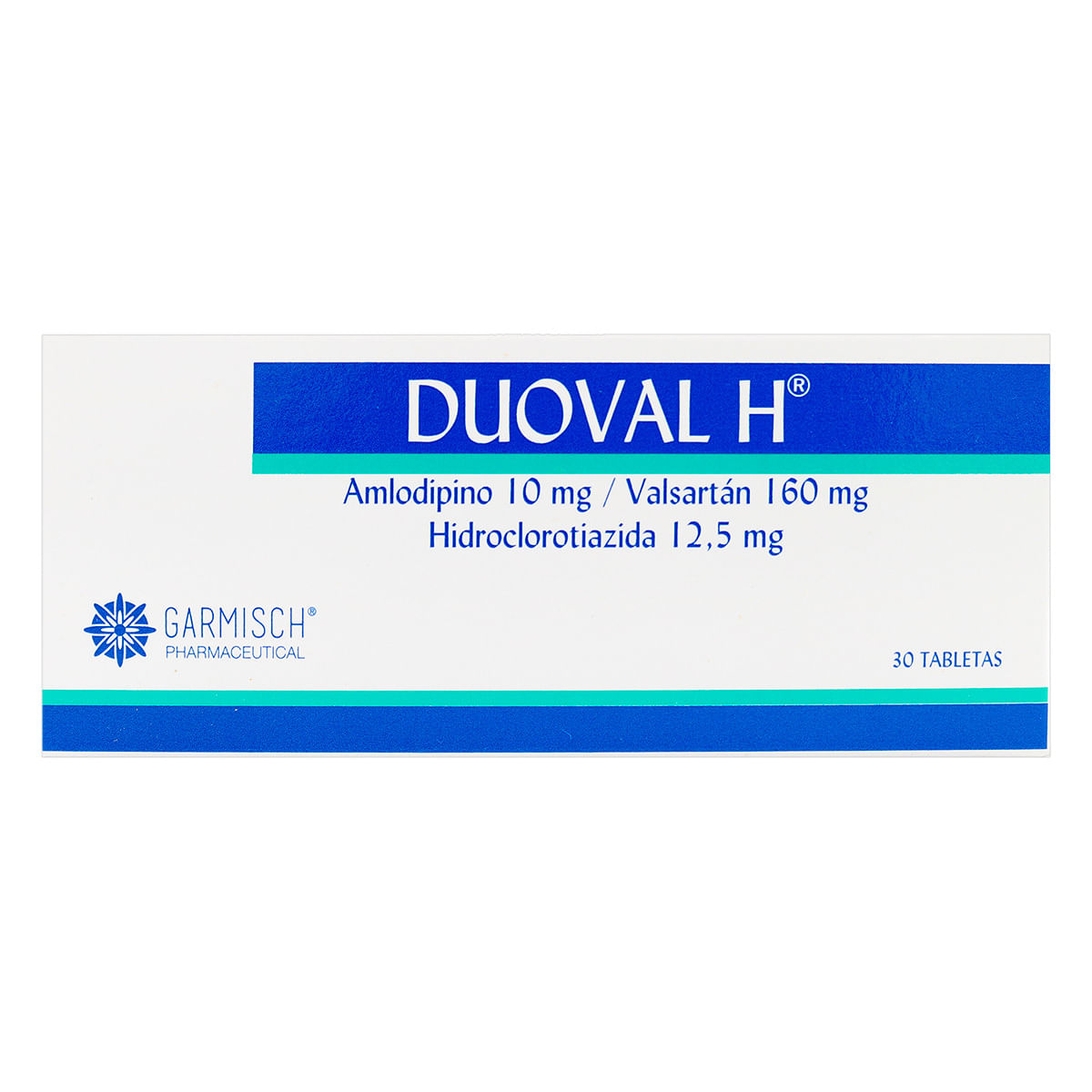 Duoval H 10/160/12.5 Mg Garmisch Caja X 30 Tabletas.