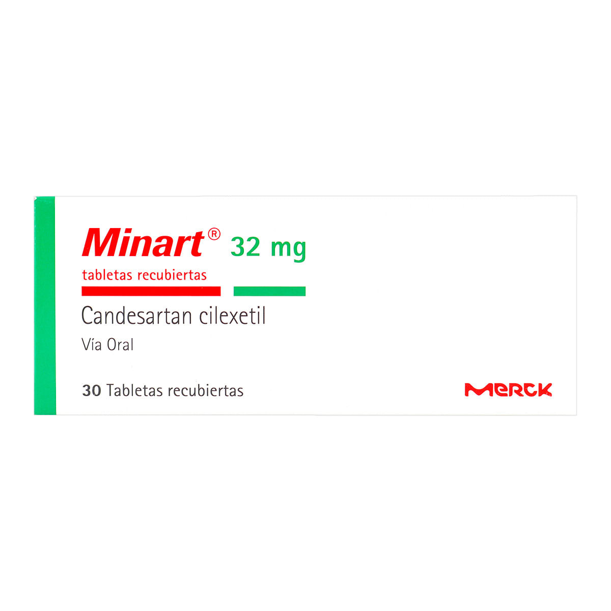 Minart 32 Mg Merck Caja X 30 Tabletas Recubiertas.