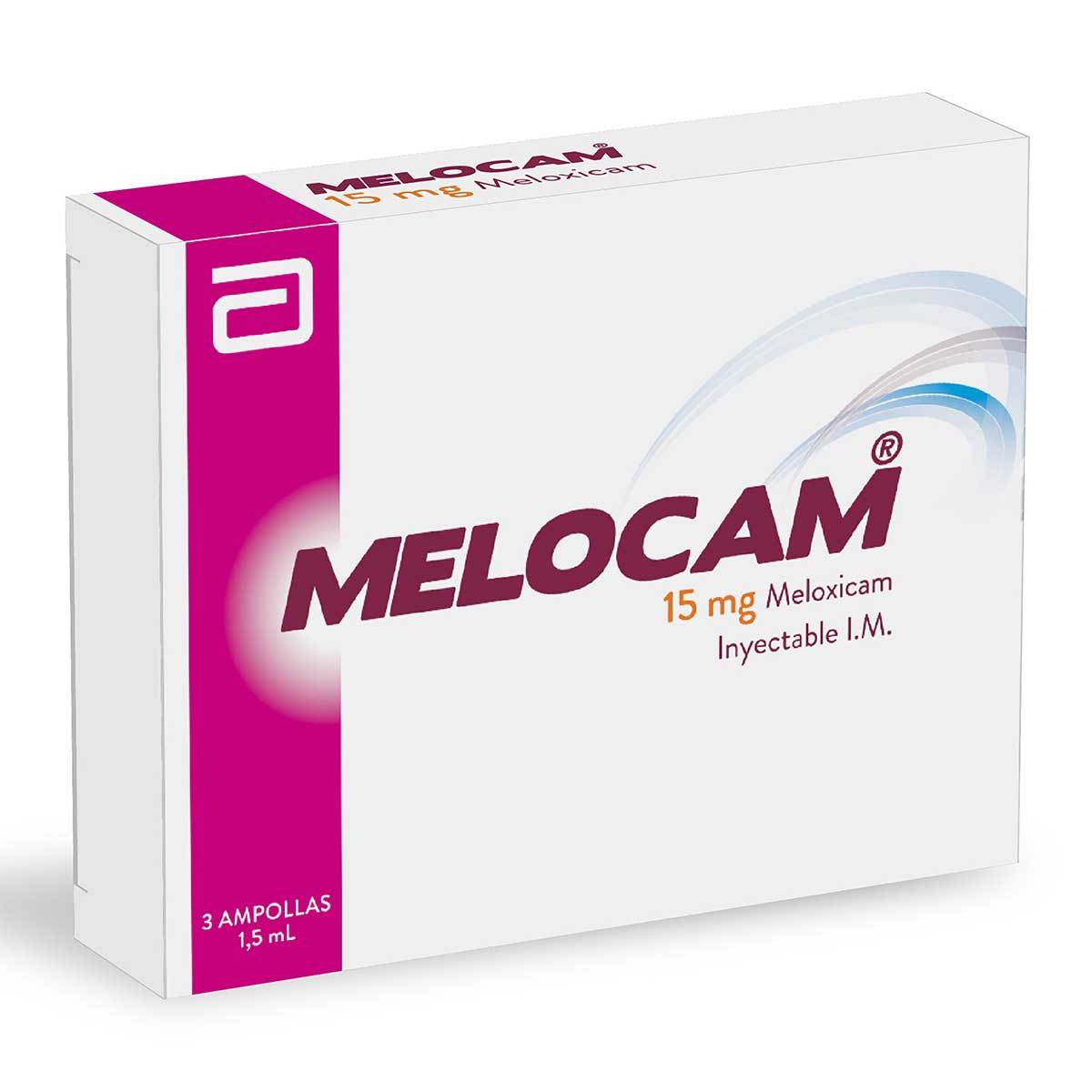 Inyectable Melocam 15 Mg/1.5 Ml Lafrancol Caja X 3 Ampollas.