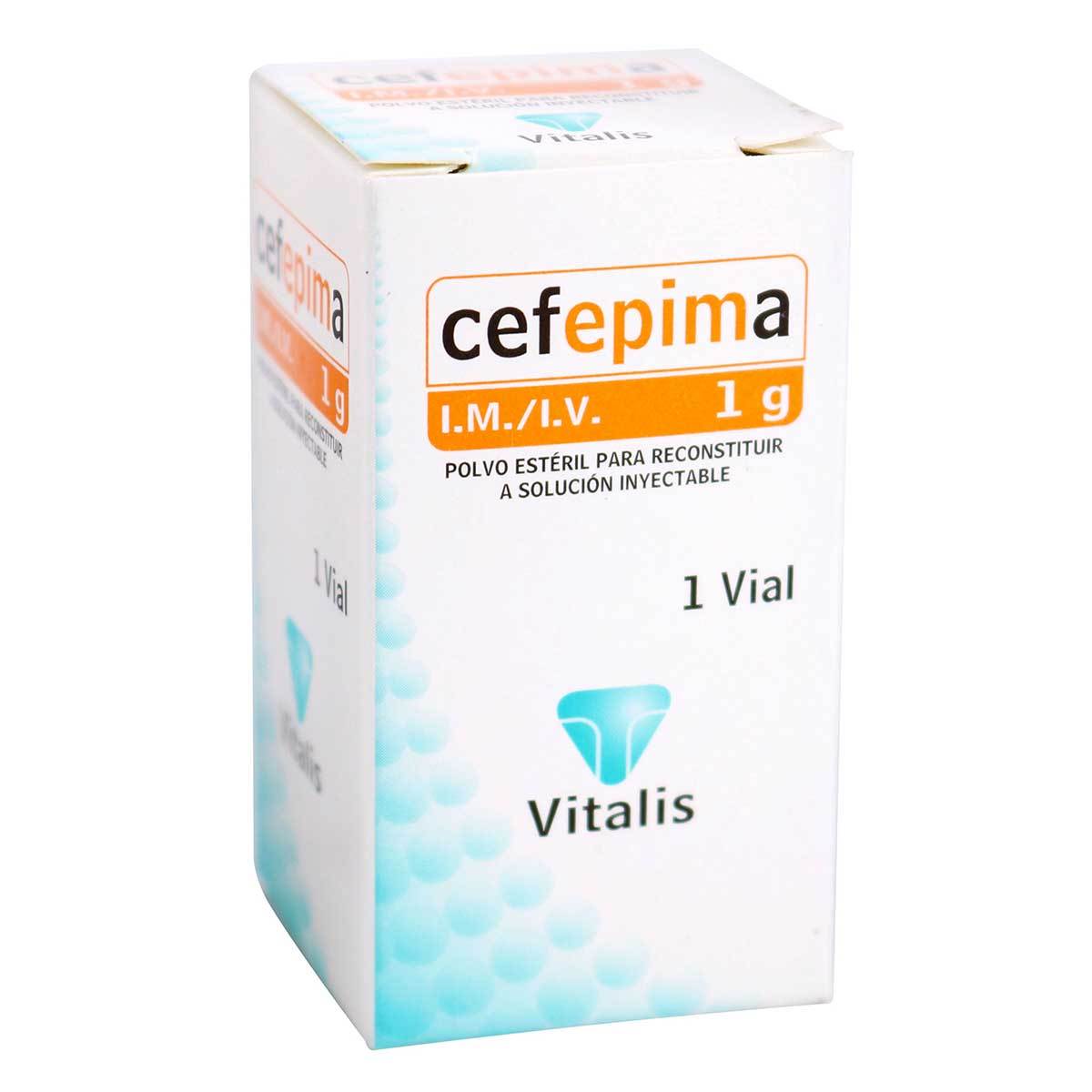 Polvo Estéril Cefepima 1 G Vitalis Caja X 1 Vial.