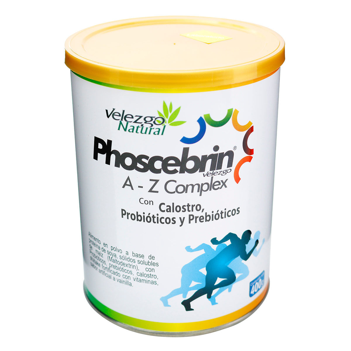 Alimento En Polvo Con Calostros Phoscebrin Velezgo Lata X 400 G.