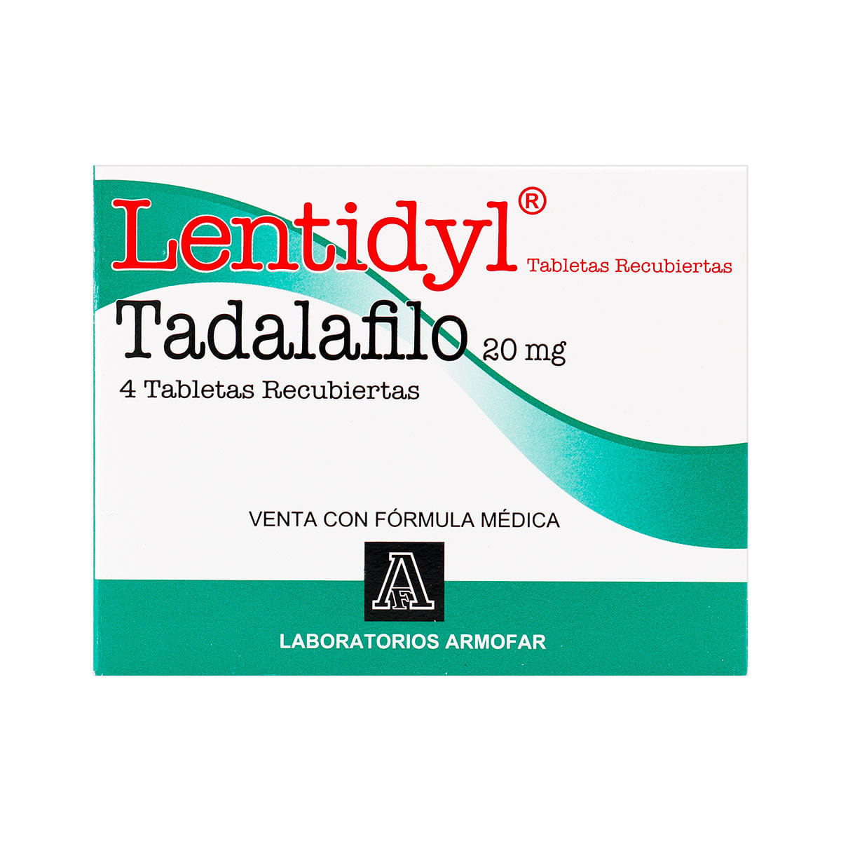 Lentidyl 20 Mg Armofar Caja X 4 Tabletas Recubiertas.