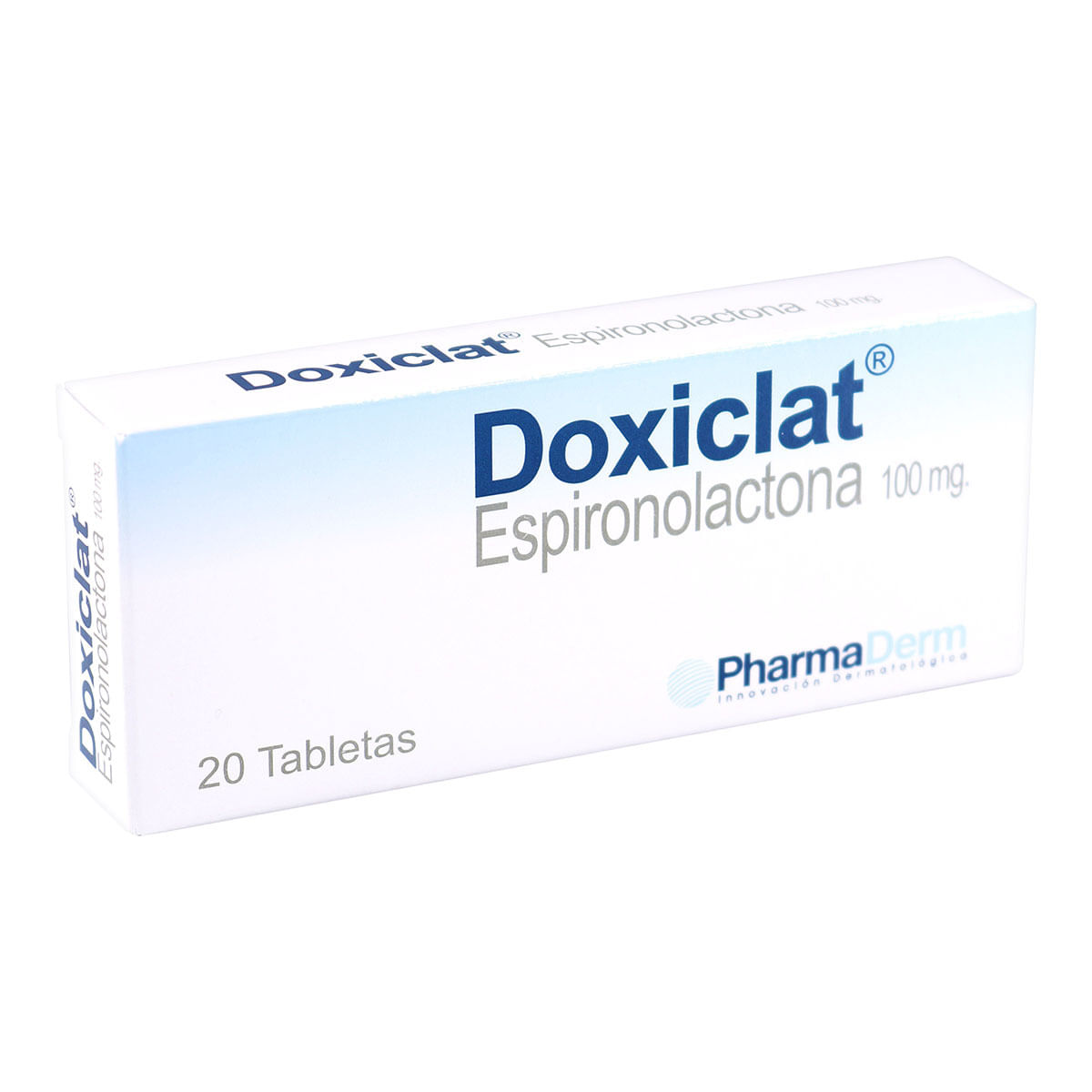 Doxiclat 100 Mg Espironolactona Pharmaderm Caja X 20 Tabletas.