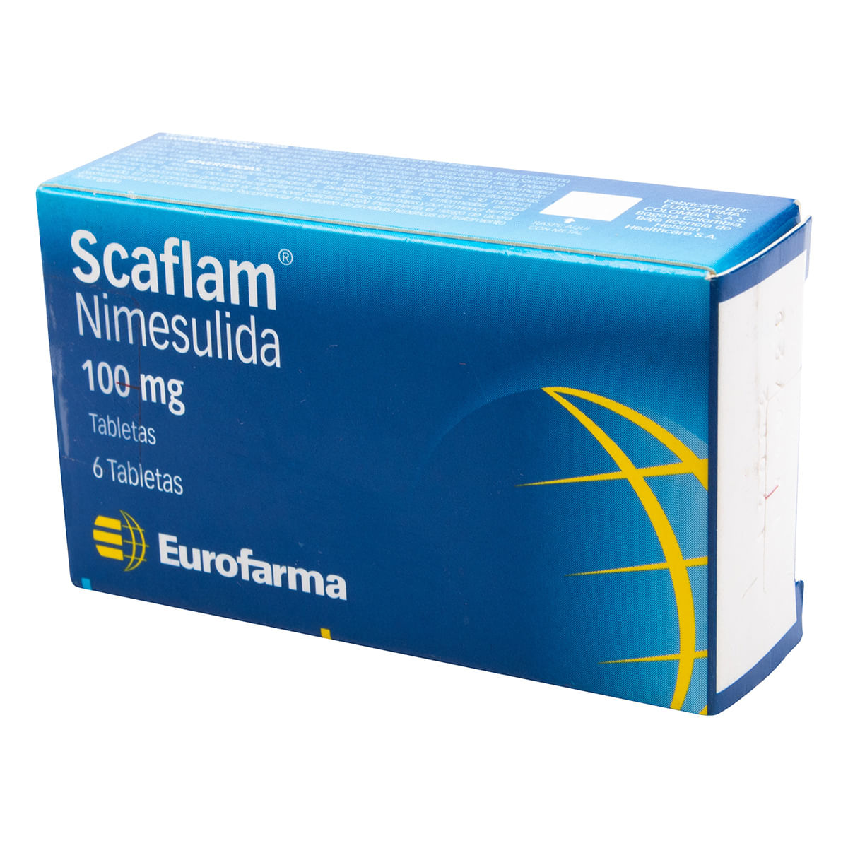 Scaflam 100 Mg Eurofarma Caja X 6 Tabletas.