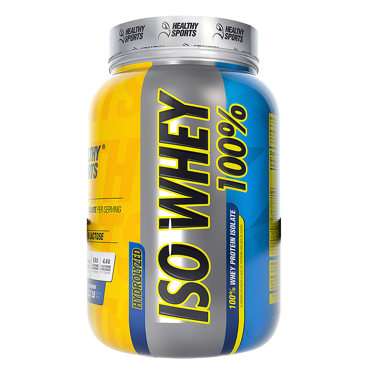 Proteína Healthy Sports Iso Whey 100% Frasco X 908 G.