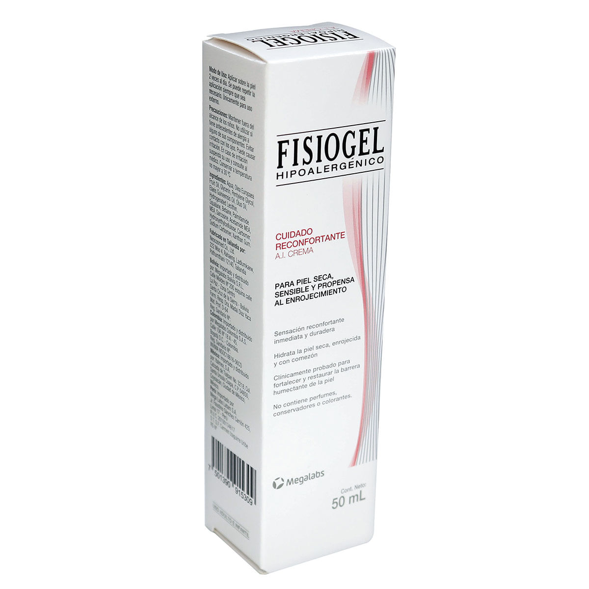 Crema Liquida Fisiogel Cuidado Reconfortante Frasco x 50 mL.