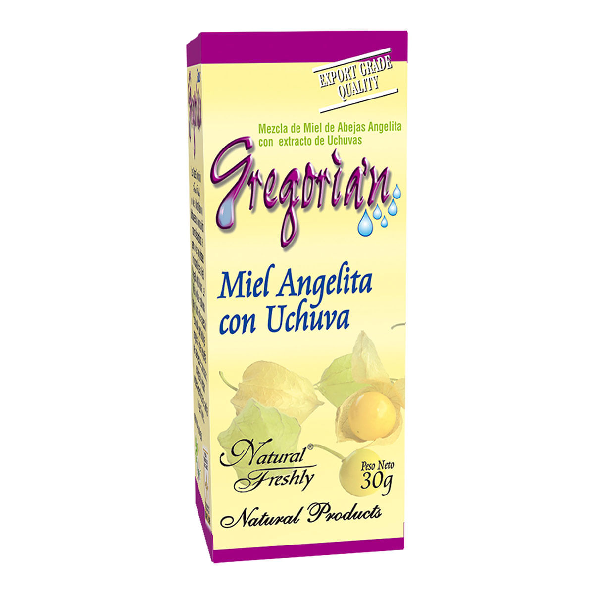 Mezcla Gregorian Miel Y Uchuva Natural Freshly Frasco X 30 Ml.