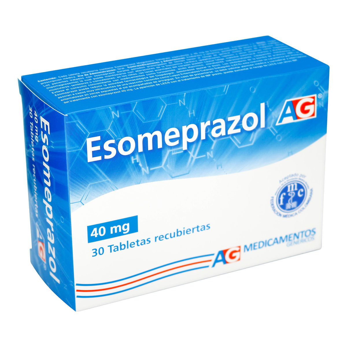 Esomeprazol 40 Mg Ag Caja X 30 Tabletas Recubiertas