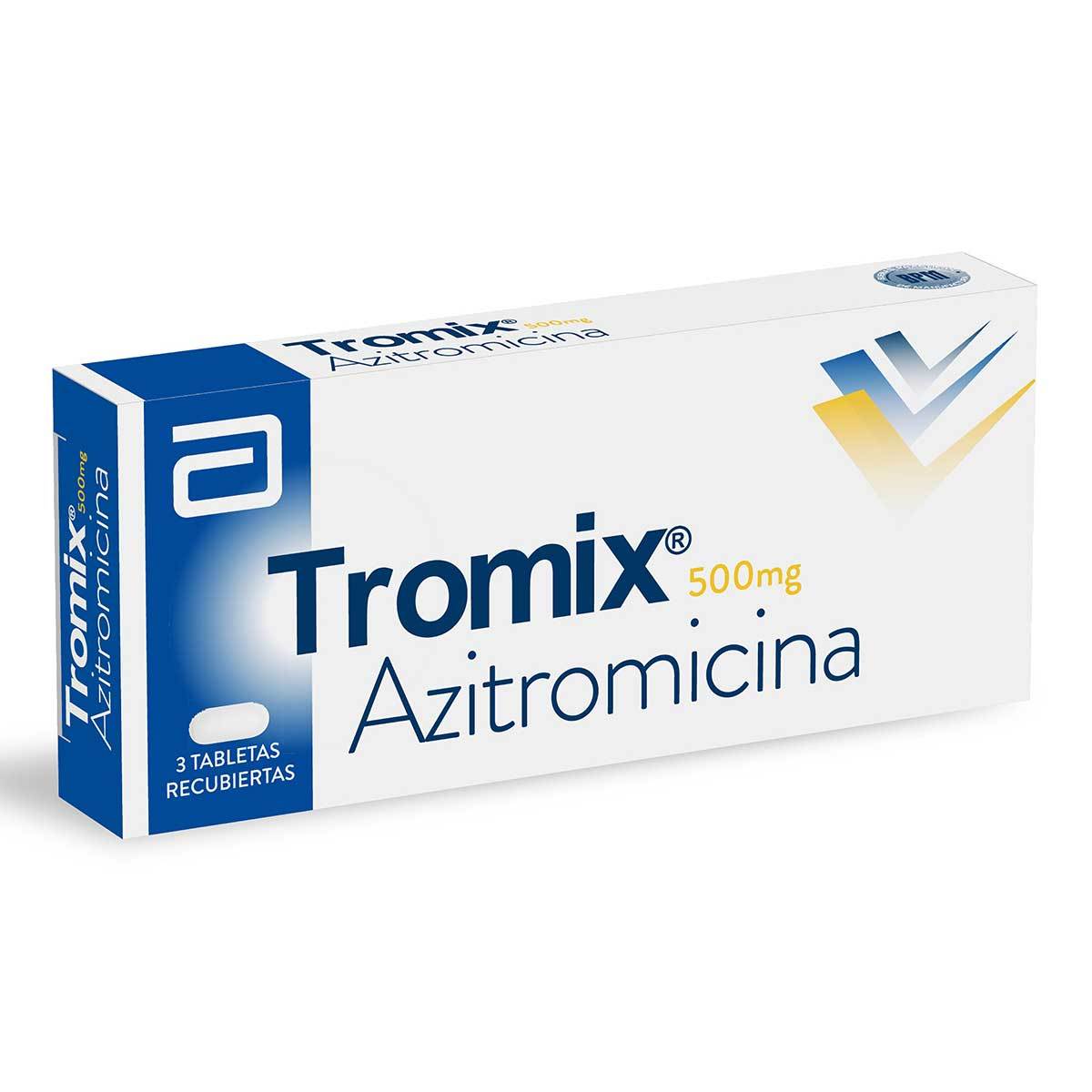 Tromix 500 Mg Lafrancol Caja X 3 Tabletas Recubiertas.