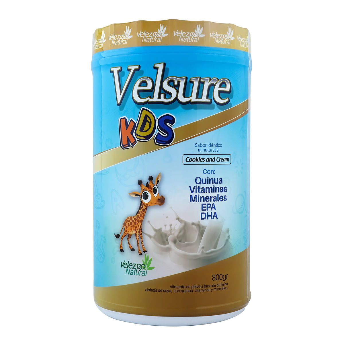 Alimento Velsure Kids Cookies And Cream Polvo Tarro x 800 g