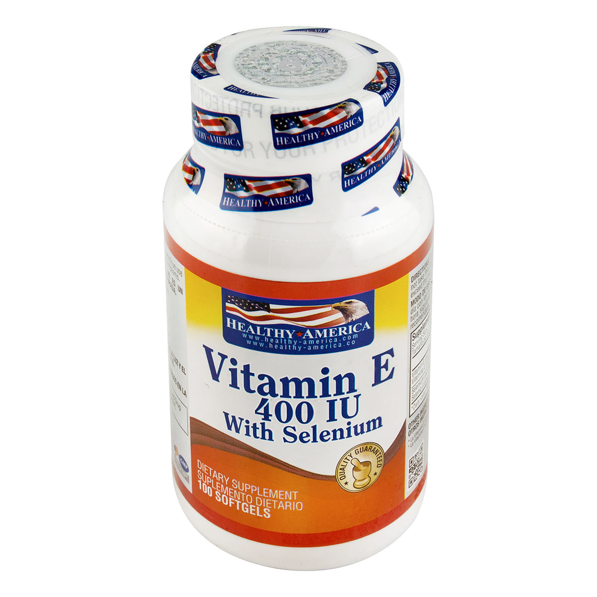 Suplemento Dietario Vitamina E 400 Iu Healthy America Frasco X 100 Softgels.