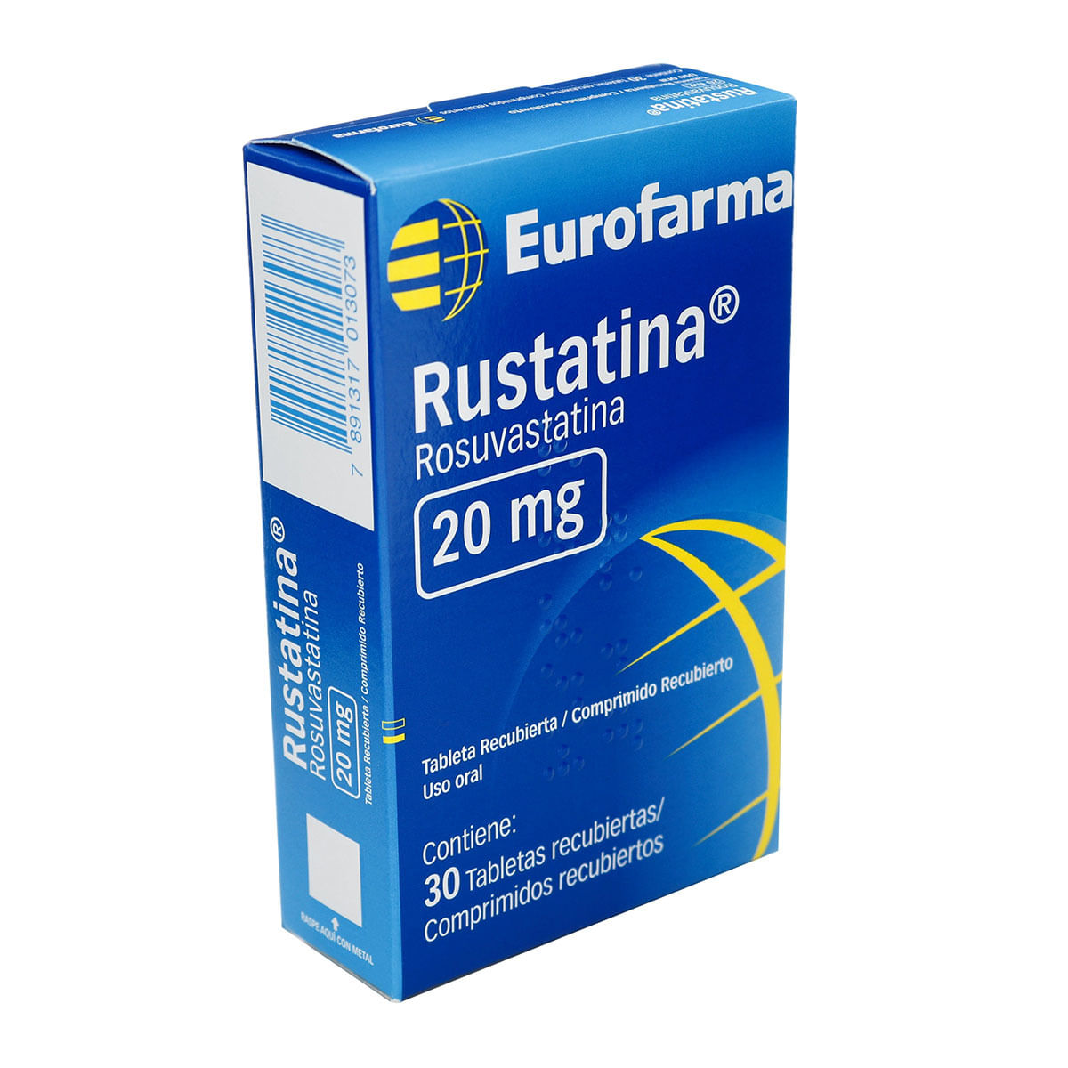 Rustatina 20 Mg Caja X 30 Tabletas Recubiertas.