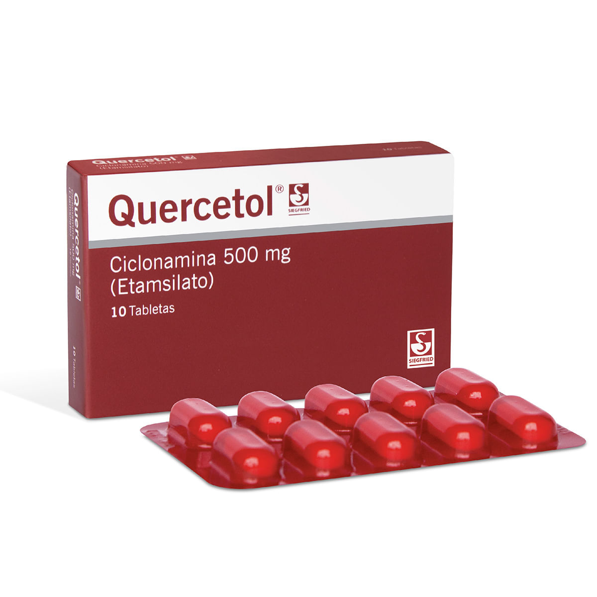 Queetol 500 Mg Siegfried Caja X 10 Tabletas.