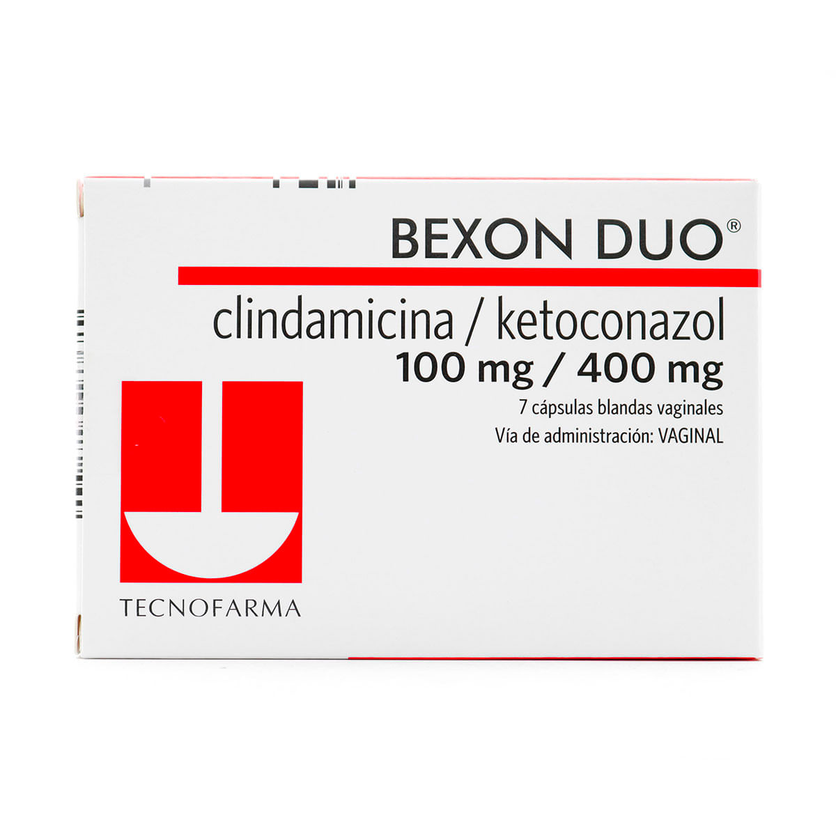 Óvulos Vaginales Bexon Dúo 100 Mg/400 Mg Tecnofarma Caja X 7 Uds.