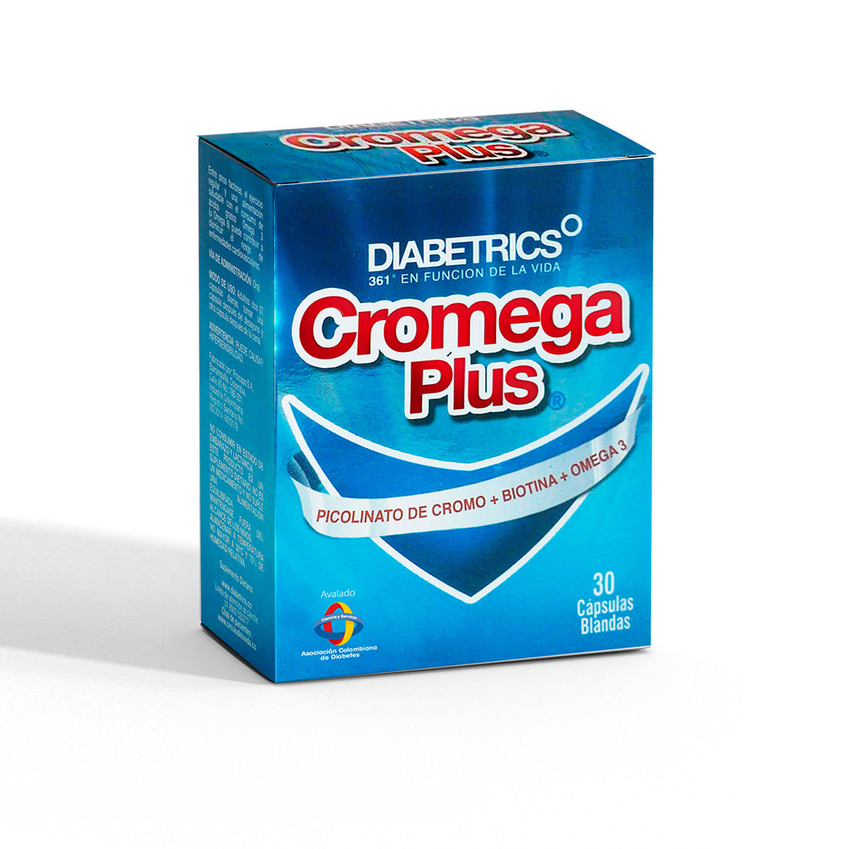 Cromega Plus Diabetrics Caja X 30 Cápsulas Blandas.