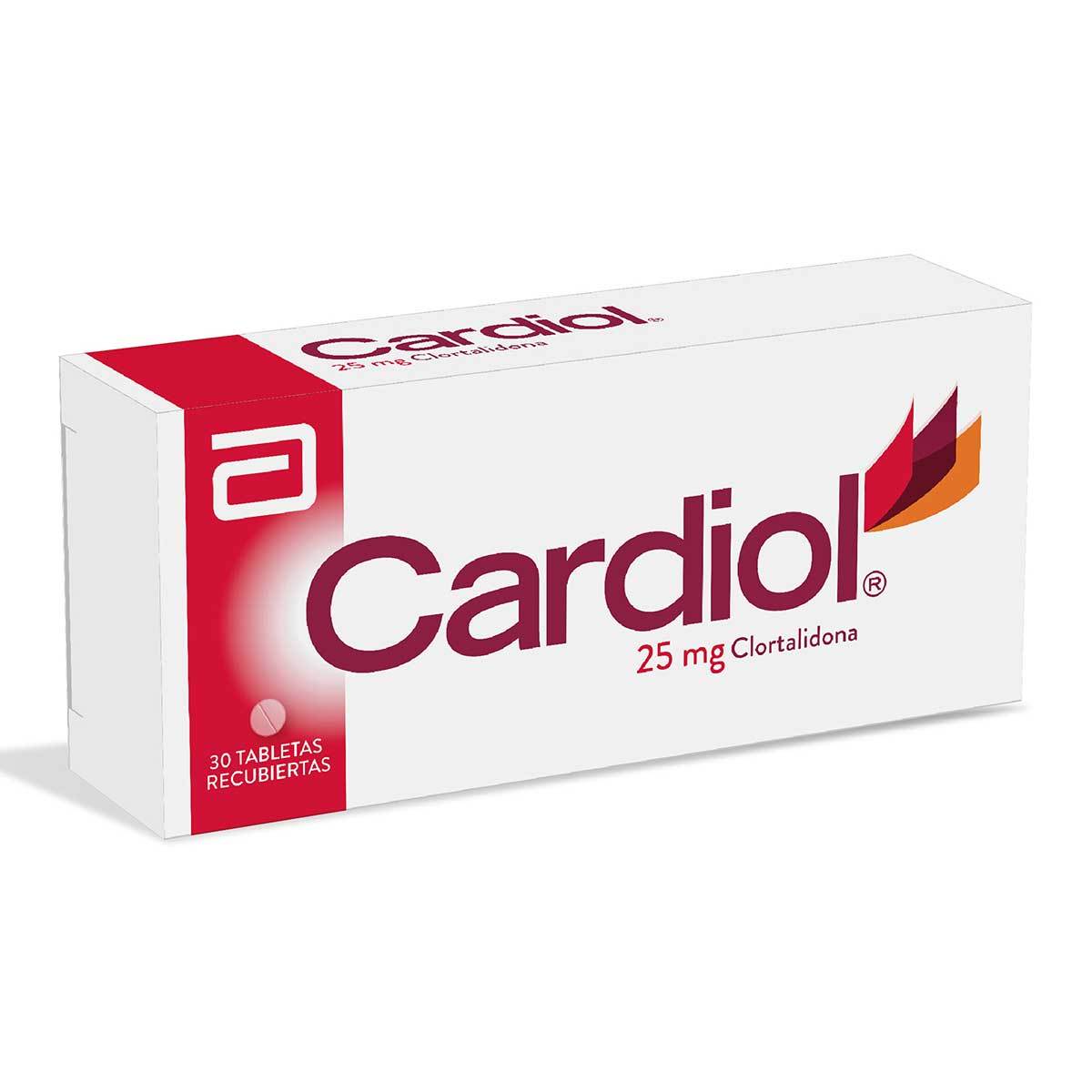 Cardiol 25 Mg Abbott Caja X 30 Tabletas Recubiertas.