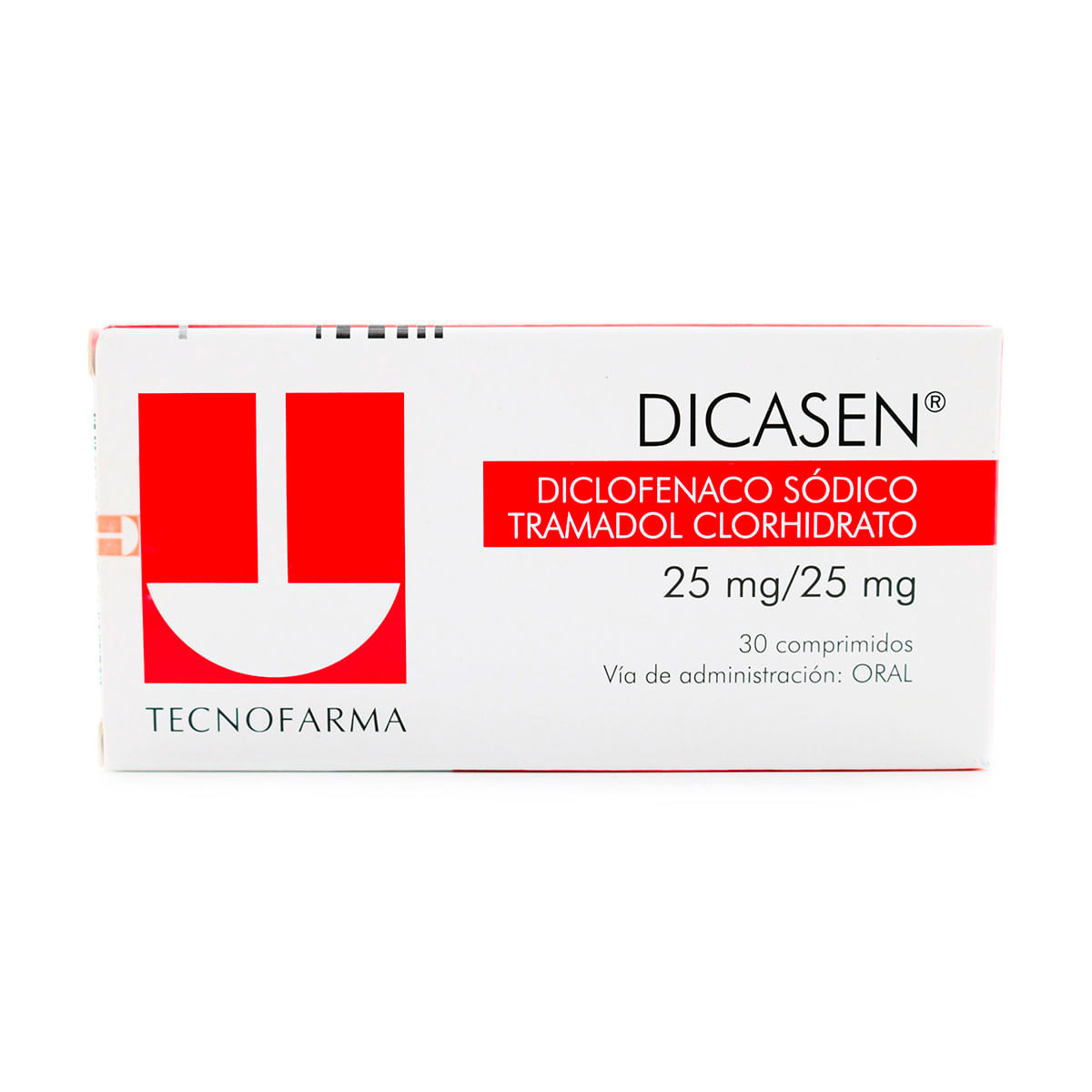 Dicasen 25 Mg/25 Mg Tecnofarma Caja X 30 Comprimidos.