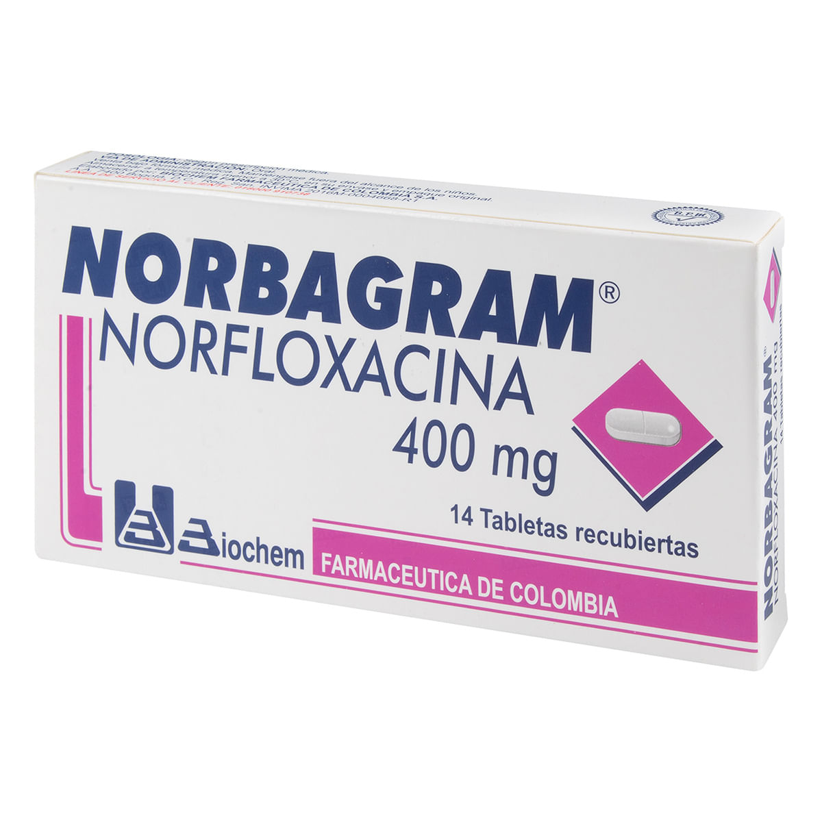 Norbagram 400 Mg Caja X 14 Tabletas Recubiertas