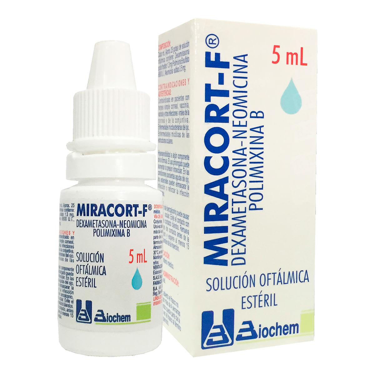 Solución Oftálmica Miracort-F Biochem Frasco x 5 mL