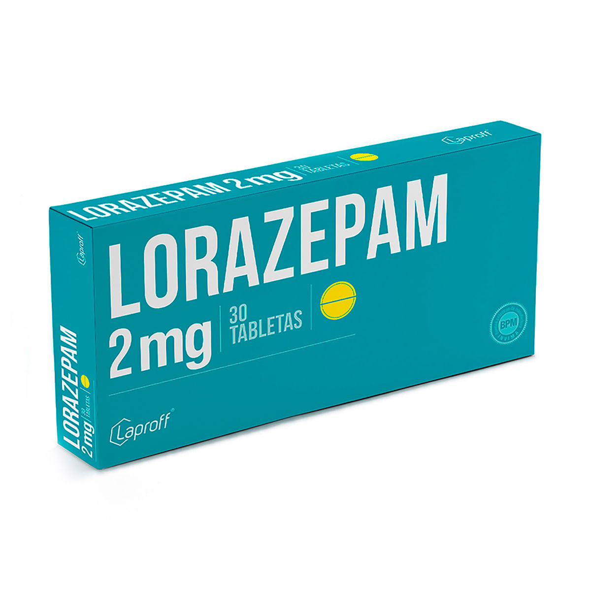 Lorazepam 2 Mg Laproff Caja X 30 Tabletas.