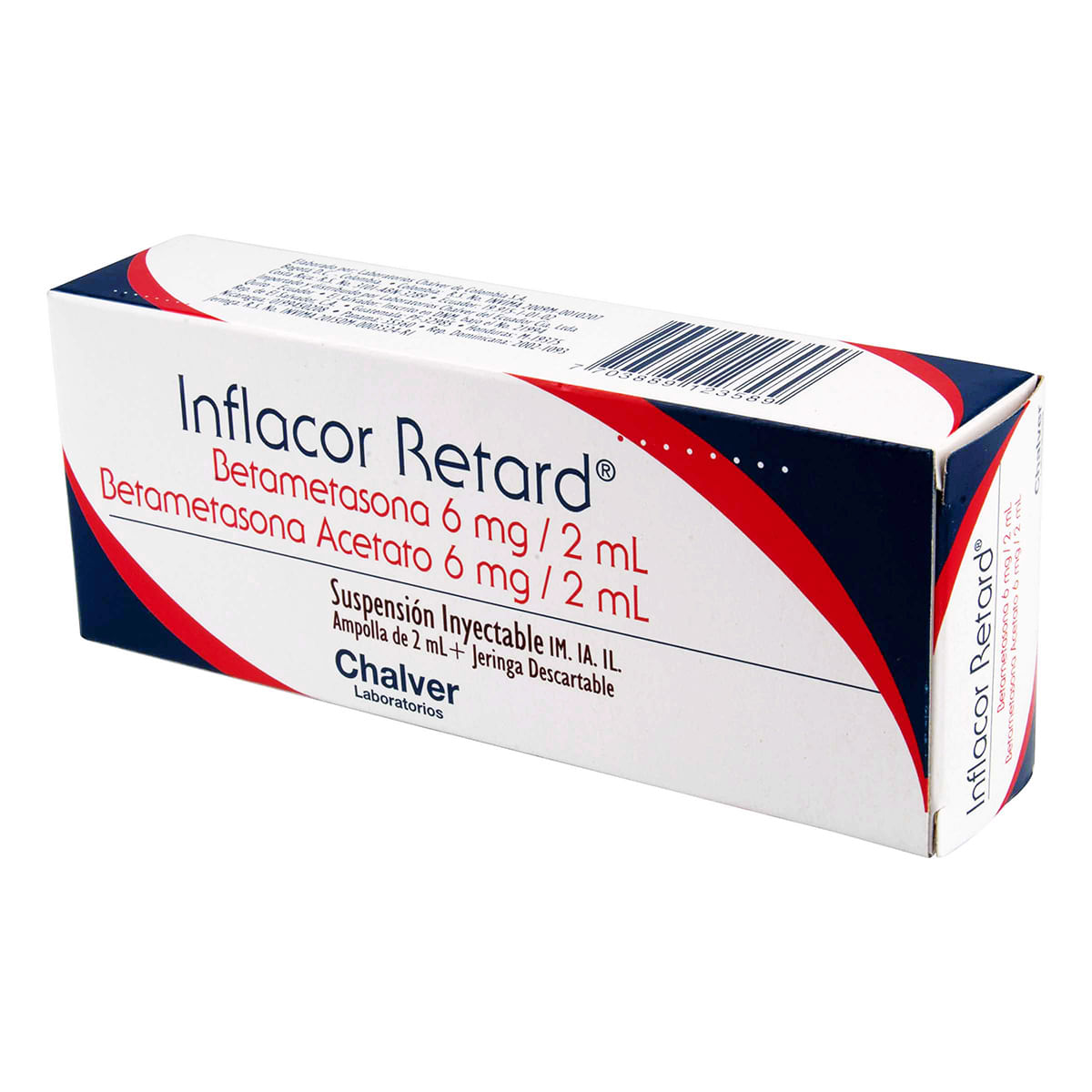 Suspensión Inyectable Inflacor Retard 6 Mg/2 Ml Chalver 2 Ml Caja X 1 Ampolla.