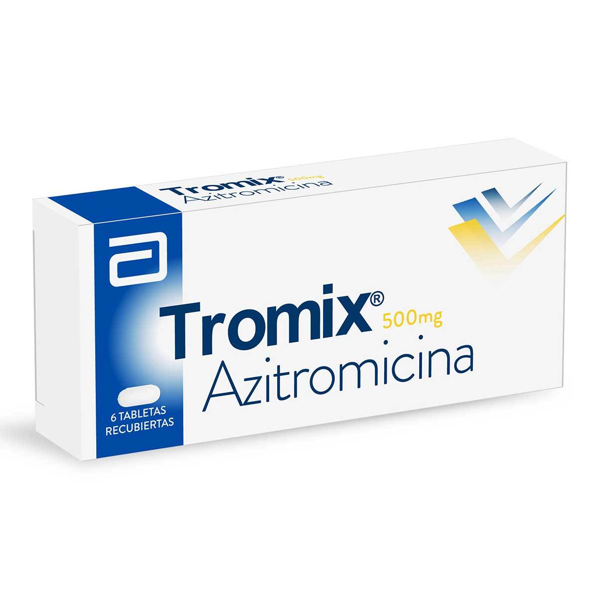 Tromix 500 Mg Abbott Caja X 6 Tabletas Recubiertas.