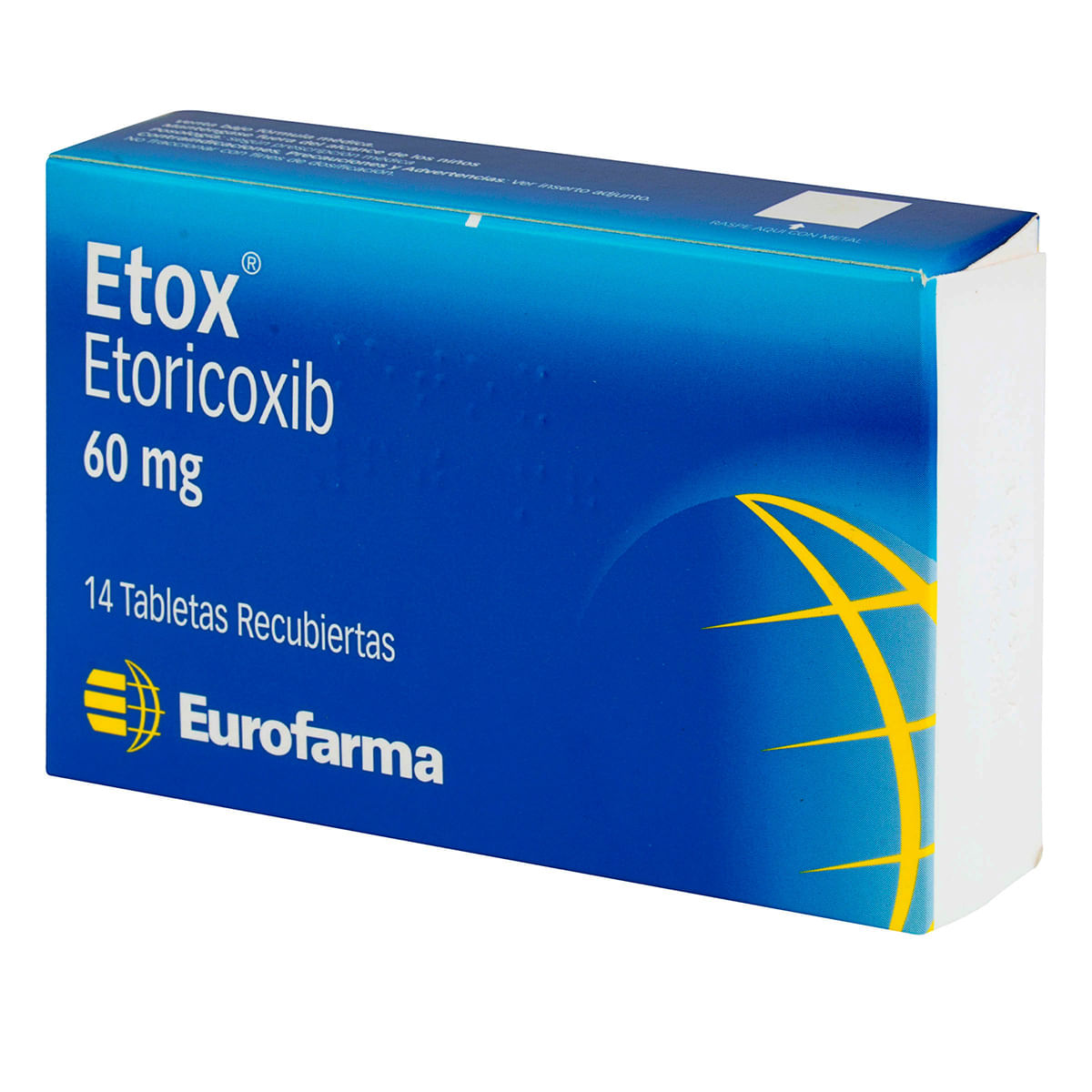 Etox 60 Mg Eurofarma Caja X 14 Tabletas Recubiertas.