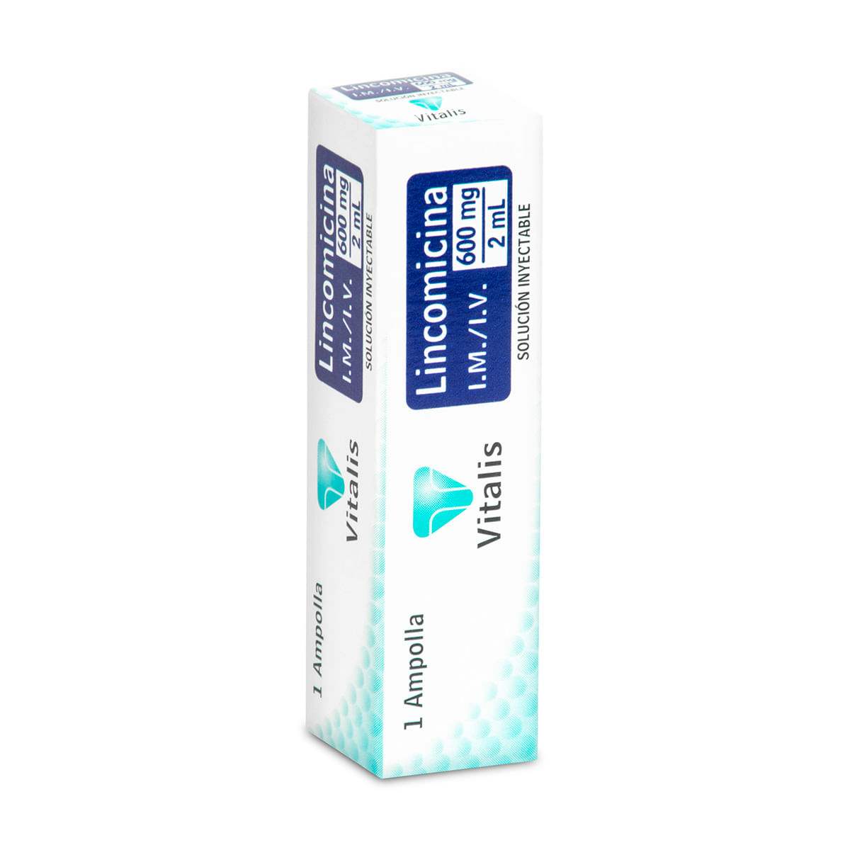 Solución Inyectable Lincomicina 600 Mg/2 Ml Vitalis Caja X 1 Ampolla.