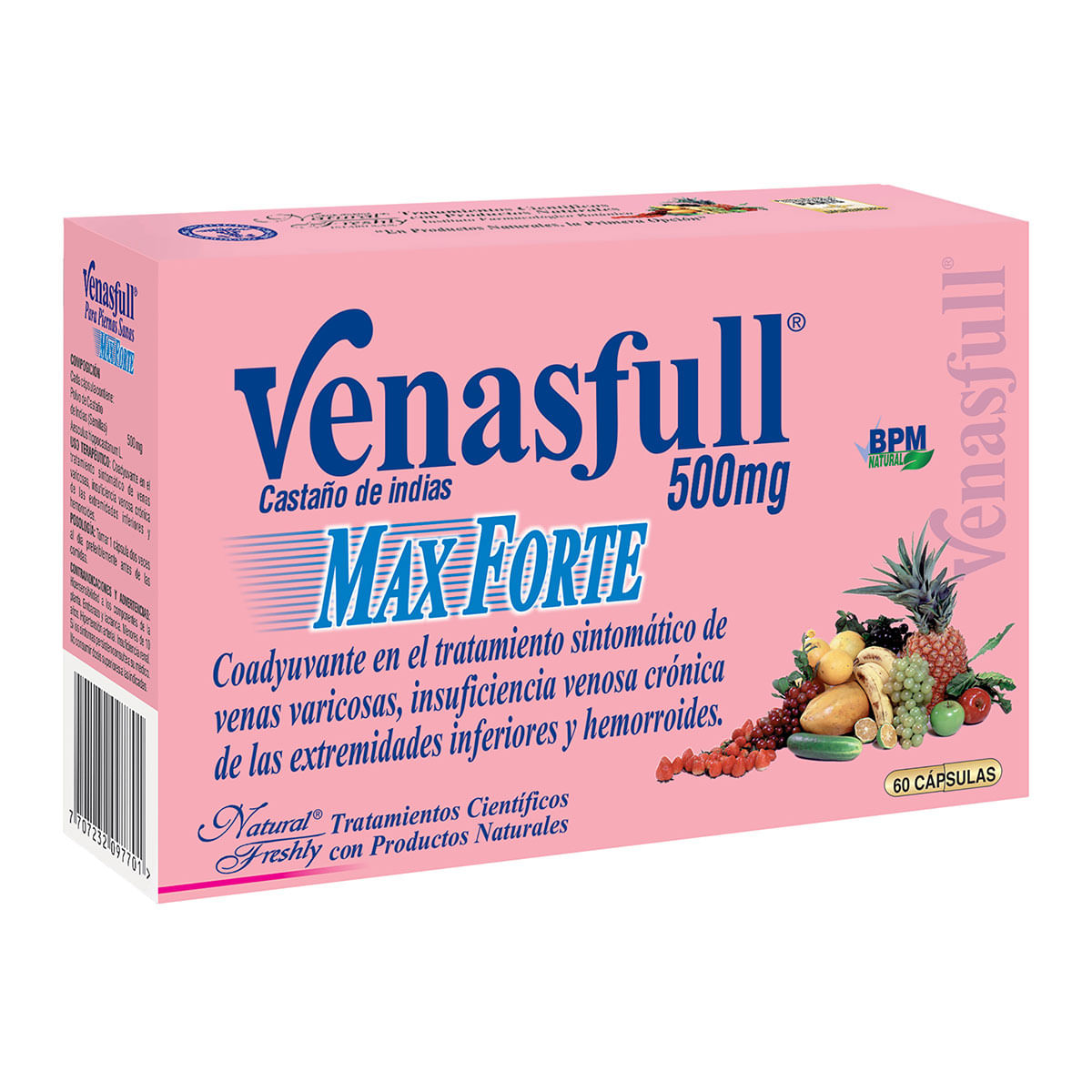 Venasfull Max Forte 500 Mg Natural Freshly Caja x 60 Cápsulas