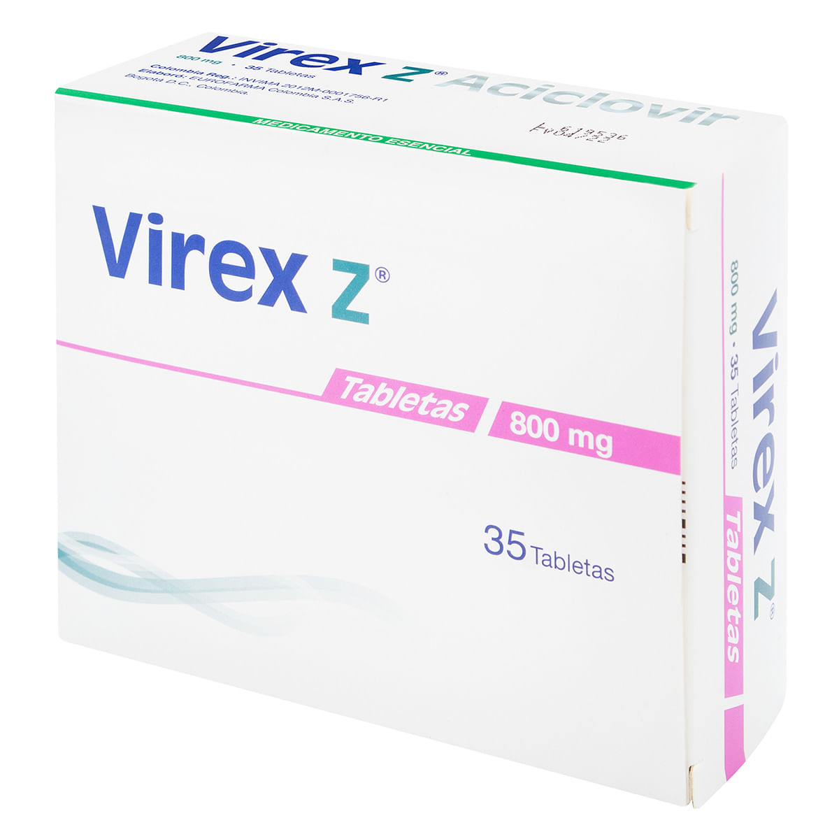 Virex Z 800 Mg Biogen Caja X 35 Tabletas.