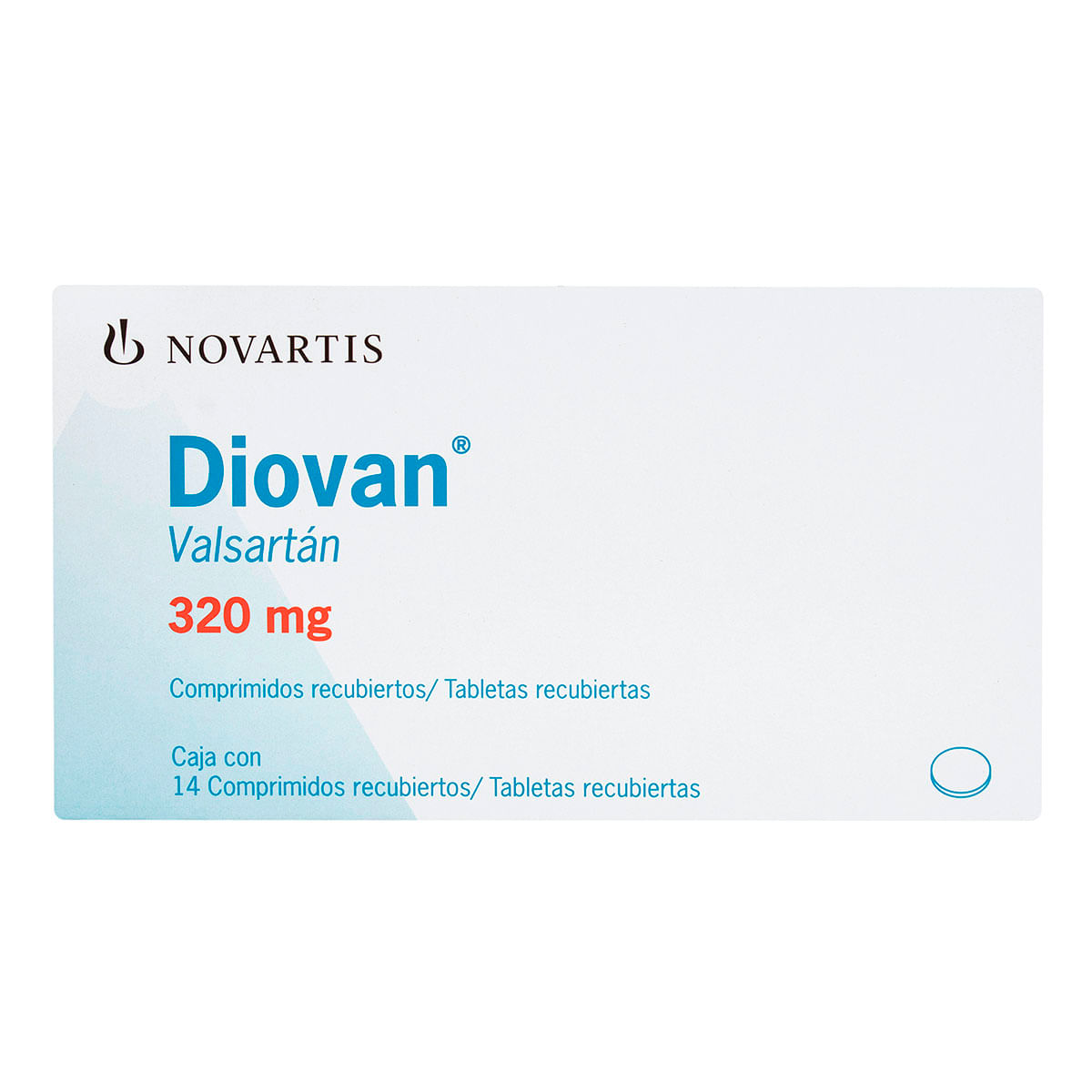 Diovan 320 Mg Novartis Caja X 14 Tabletas Recubiertas.